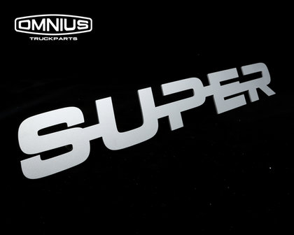 SUPER 2.0 EMBLEM - STAINLESS STEEL *GLASS BEAD BLASTED* 