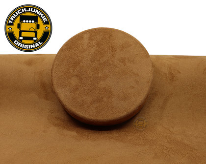 zelfklevende stof alcantara suede voor vrachtwagen in camel bruin