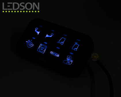 LEDSON COMMANDER GEN2 - RELAY SWITCH PANEL - 8 OUTPUTS - BLUETOOTH / APP CONTROL / RGB