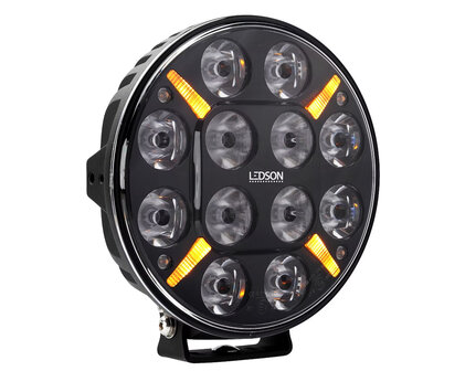 LEDSON - POLLUX9+ STROBE - LED LONGUE PORTÉE AVEC FLASH - FEU DE POSITION  BLANC/ORANGE - 120W - Class Design