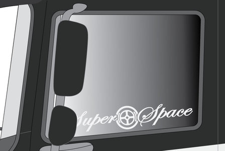 WINDOW STICKER - Super Space - DAF