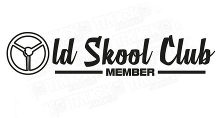 OLD SKOOL CLUB MEMBER  STICKER