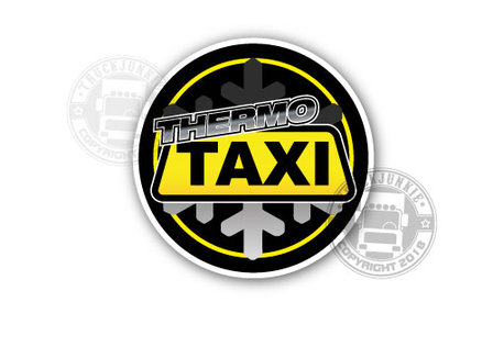 thermo taxi sticker truck