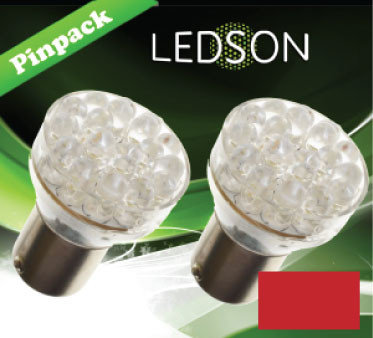 BA15S LED Lampe WEISS - Set 2 Stück - Truckned - für Innen und Außen