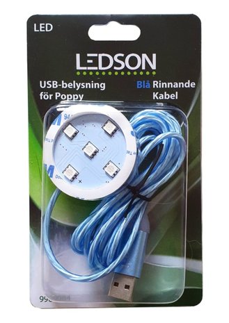 LEDSON - "RUNNING" POPPY LED - BLUE - USB