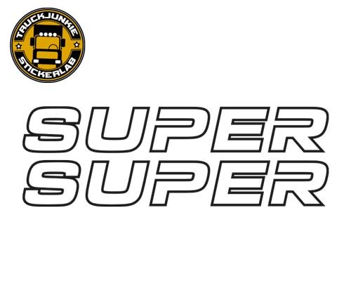 NIEUW SUPER LOGO SCANIA STICKER