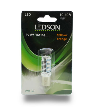 Ampoule LED P21W Clignotant 💡 18 LEDS Orange / BA15s