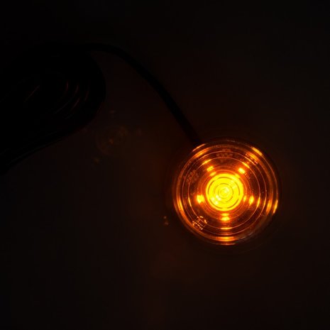 ORANGE! LED WIDTH LAMP - CLEAR GLASS - GYLLE