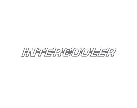 INTERCOOLER OUTLINE STICKER - SIDE WINDOW