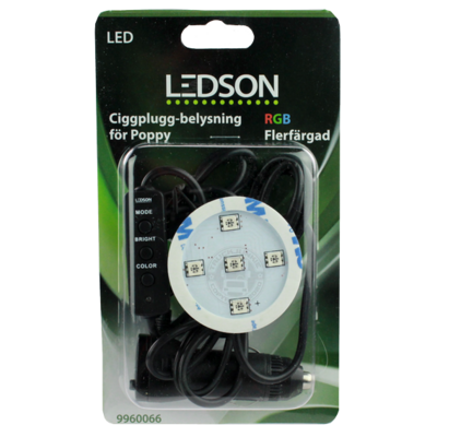 LEDSON - POPPY LED - RGB - CIGARETTE PLUG - 12-30V