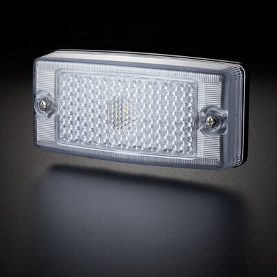 OMNIUS LED SIDE MARKER LAMP - LED WHITE / LENS CLEAR