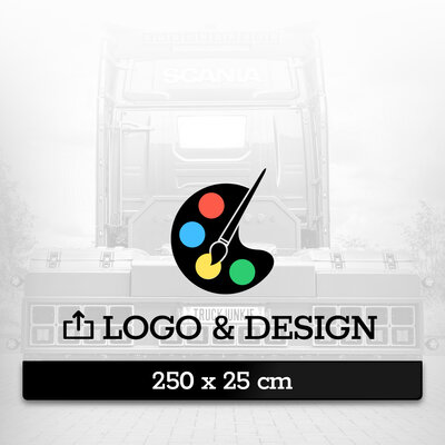MUD FLAP 250 X 25CM - CUSTOM DESIGN WITH LOGO 