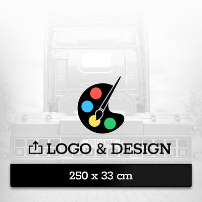 MUD FLAP 250 X 33CM - CUSTOM DESIGN WITH LOGO