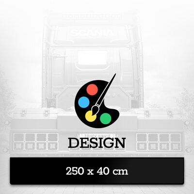 MUD FLAP 250 X 40CM - CUSTOM DESIGN