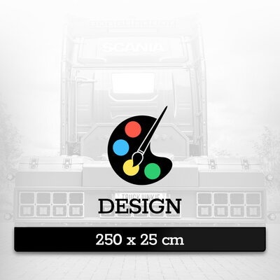 MUD FLAP 250 X 25CM - CUSTOM DESIGN