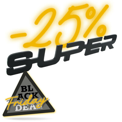 SUPER 2.0 EMBLEM - BLACK