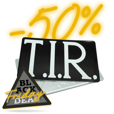 T.I.R. - BLACK - 40 x 25 cm