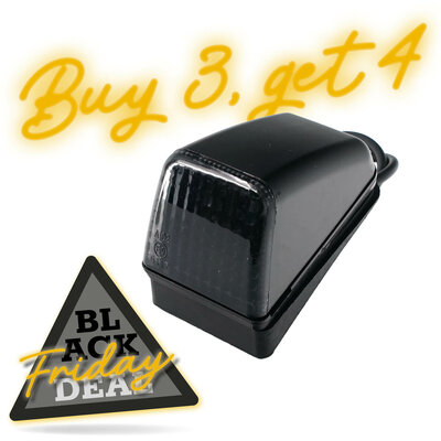 VOLVO TOP LAMP FLAT BASE - HALOGEN - WHITE - DARK SMOKED LENS