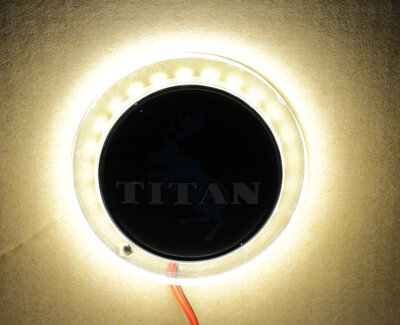 WARM WHITE - ILLUMINATED EMBLEM - UNIVERSAL ​​​​​​​- 24V
