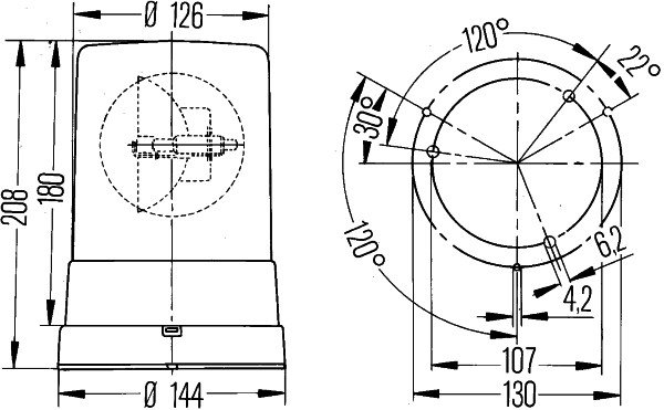 HELLA - KL710 - ORANGE - 24V