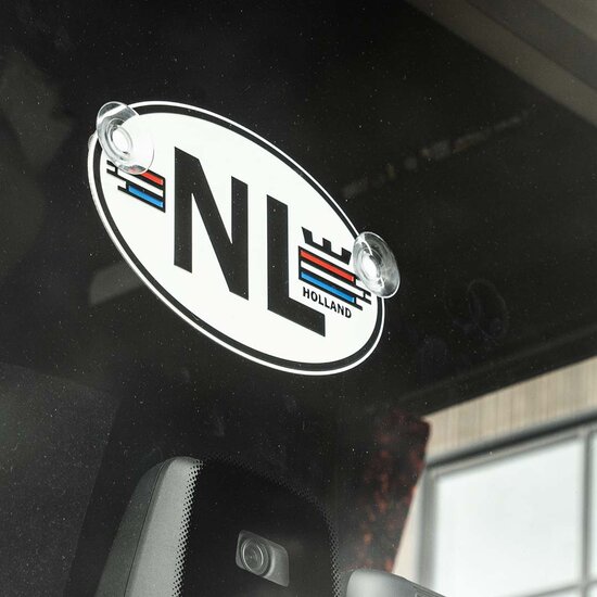 NL EMBOSSED ALUMINIUM EMBLEM 18X11,5CM