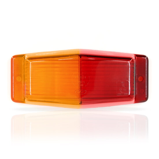 GLASS - ORANGE/RED - DOUBLE BURNER
