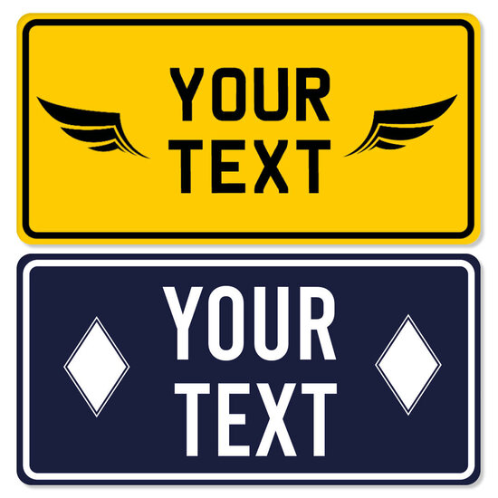 CUSTOM METAL PLATE PRINTED - AMERICA