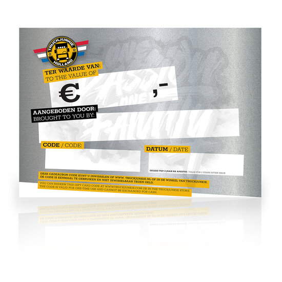 GIFT VOUCHER - TRUCKJUNKIE