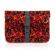 OMNIUS LAPTOPHOES GROOT - ROOD PLUCHE - CLIPSLUITING