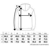 hoodie sizes