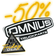 OMNIUS EMBOSSED ALUMINIUM EMBLEM 35X12,5CM