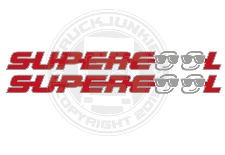 SUPERCOOL - TWO-COLORED STICKER