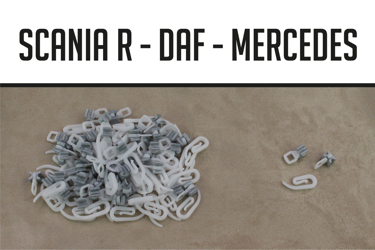 Hooks and runners Scania R / DAF / MB