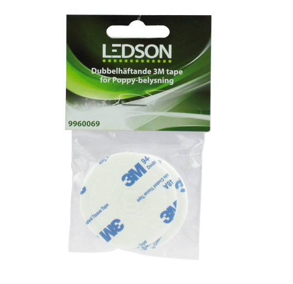 LEDSON -DOUBLE SIDED ADHESIVE TAPE FOR POPPY LED (3-PACK)