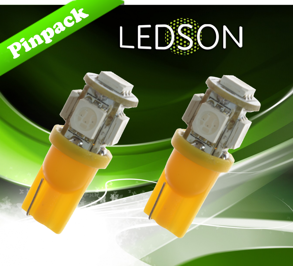 Lamp LEDS W5W T10 4xSMD1616 L Blk 12/24V Br [2un]