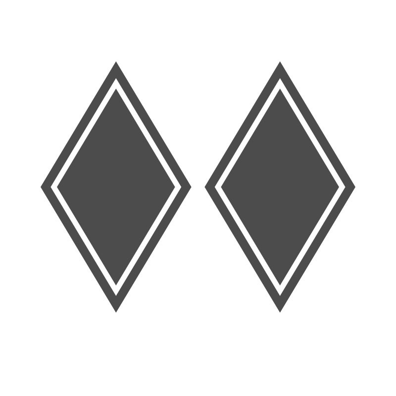 HOEKSCHILD STICKER RUITVORM