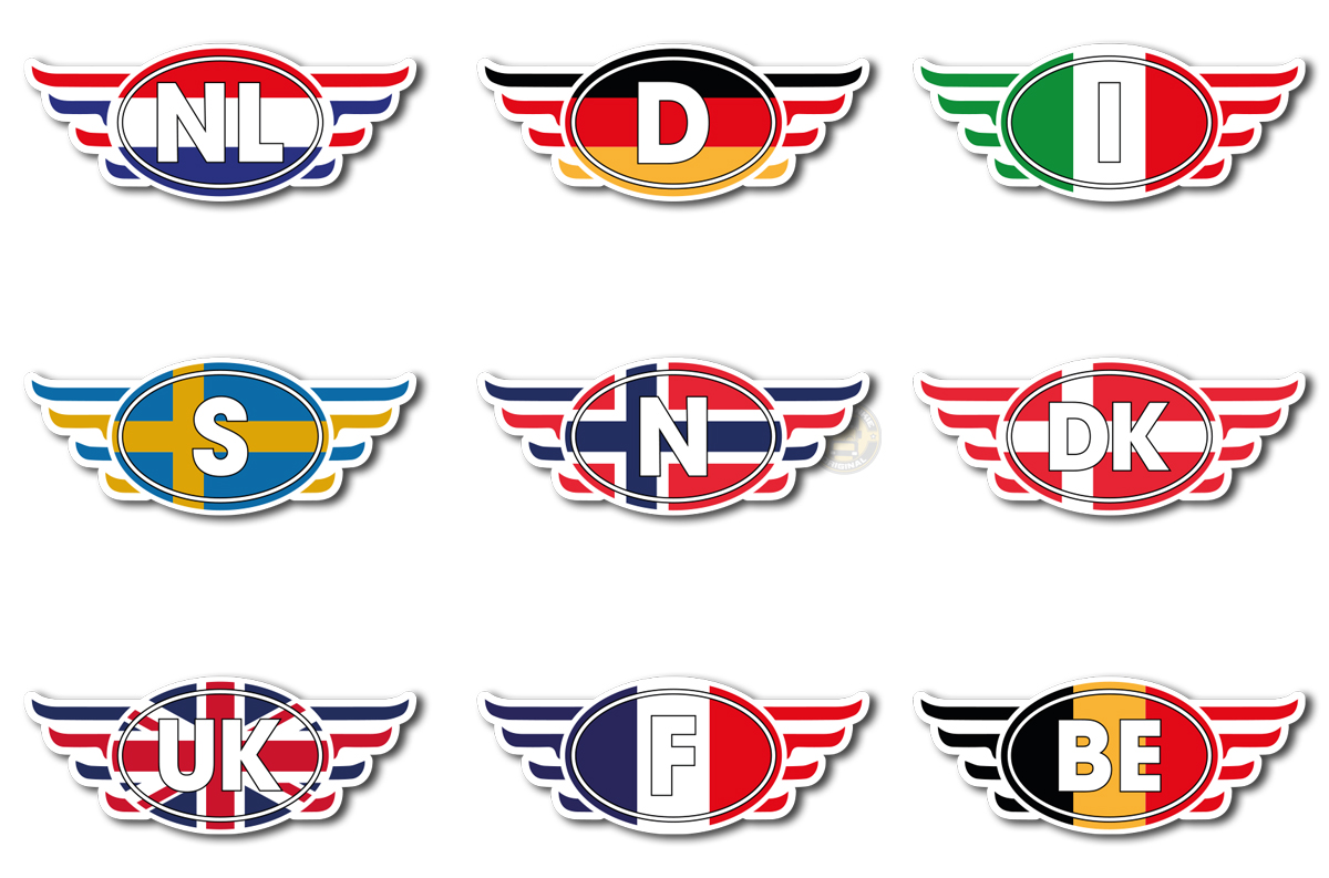 COUNTRY FLAG – TJ STYLE – FULL PRINT STICKER