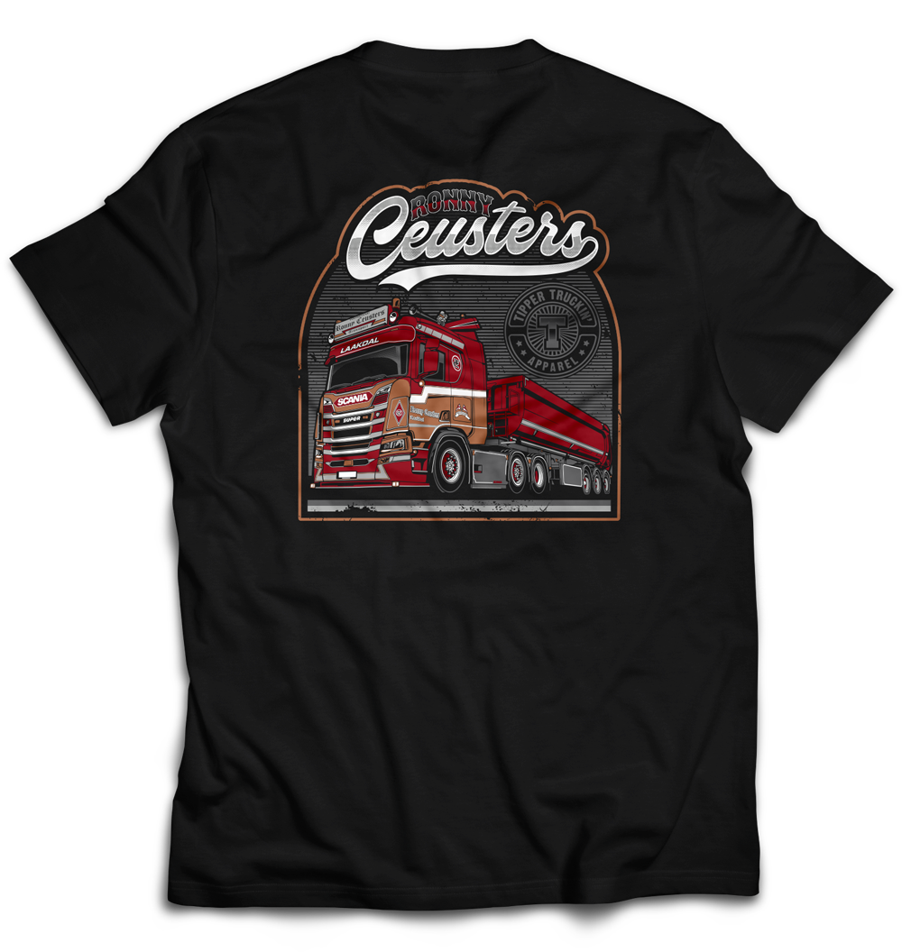 T SHIRT CEUSTERS TIPPER TRUCKIN BLACK
