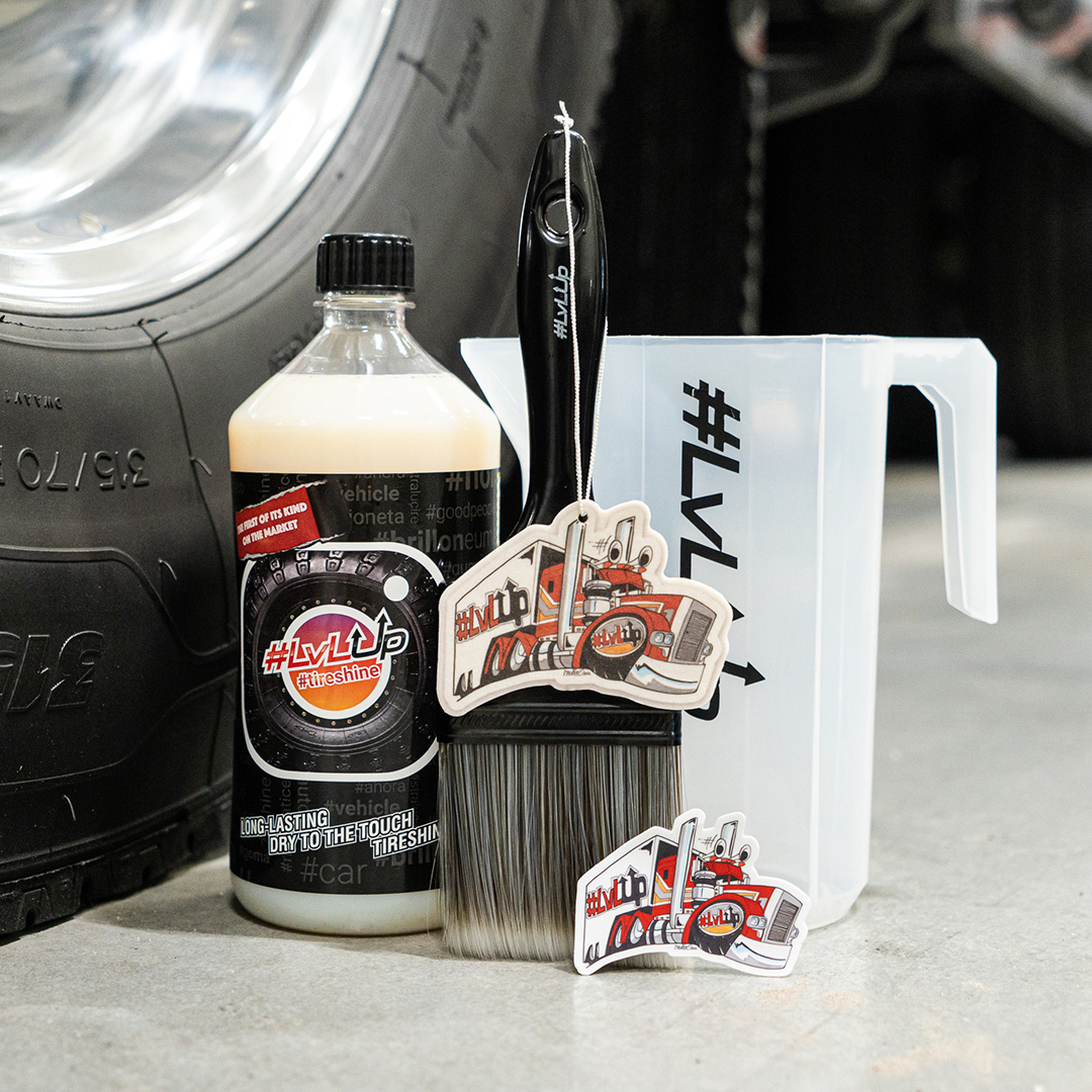 【半額】【THROW】SHINY L／W SUPPLE WORK PT-E LVLUP TIRE SHINE - 1000ML KIT - TRUCKJUNKIE | The online