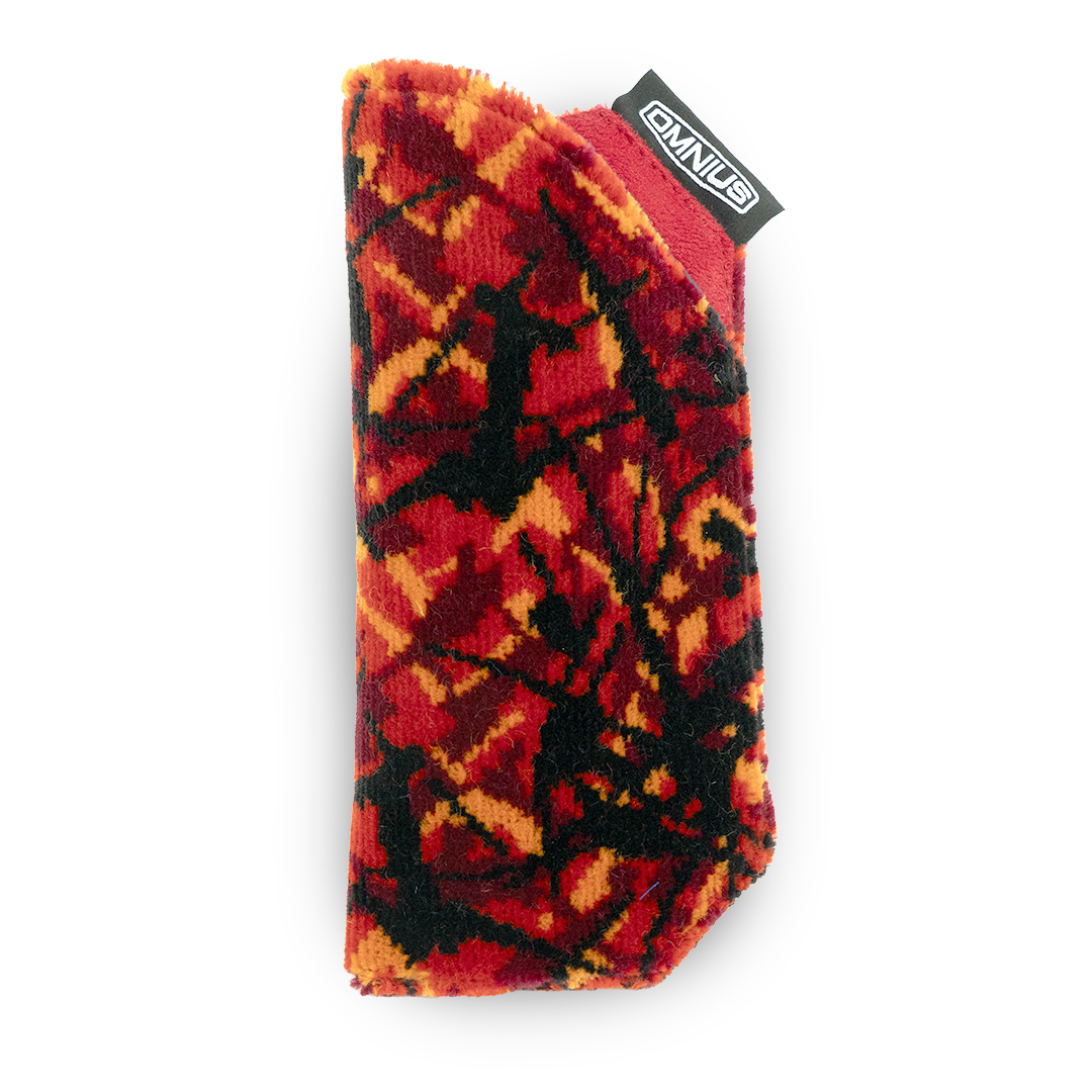 OMNIUS GLASSES CASE - RED DANISH PLUSH