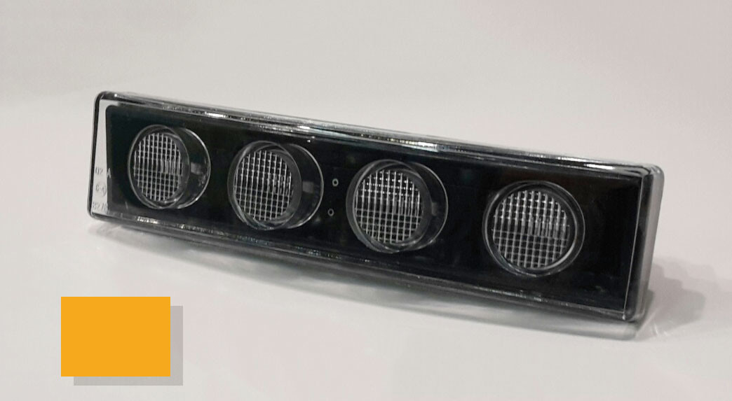 Details about   1 x Visor AMBER LED Lamp SCANIA 4 5 Series P R Cab 95-10 6 Series R Cab 2010-On 