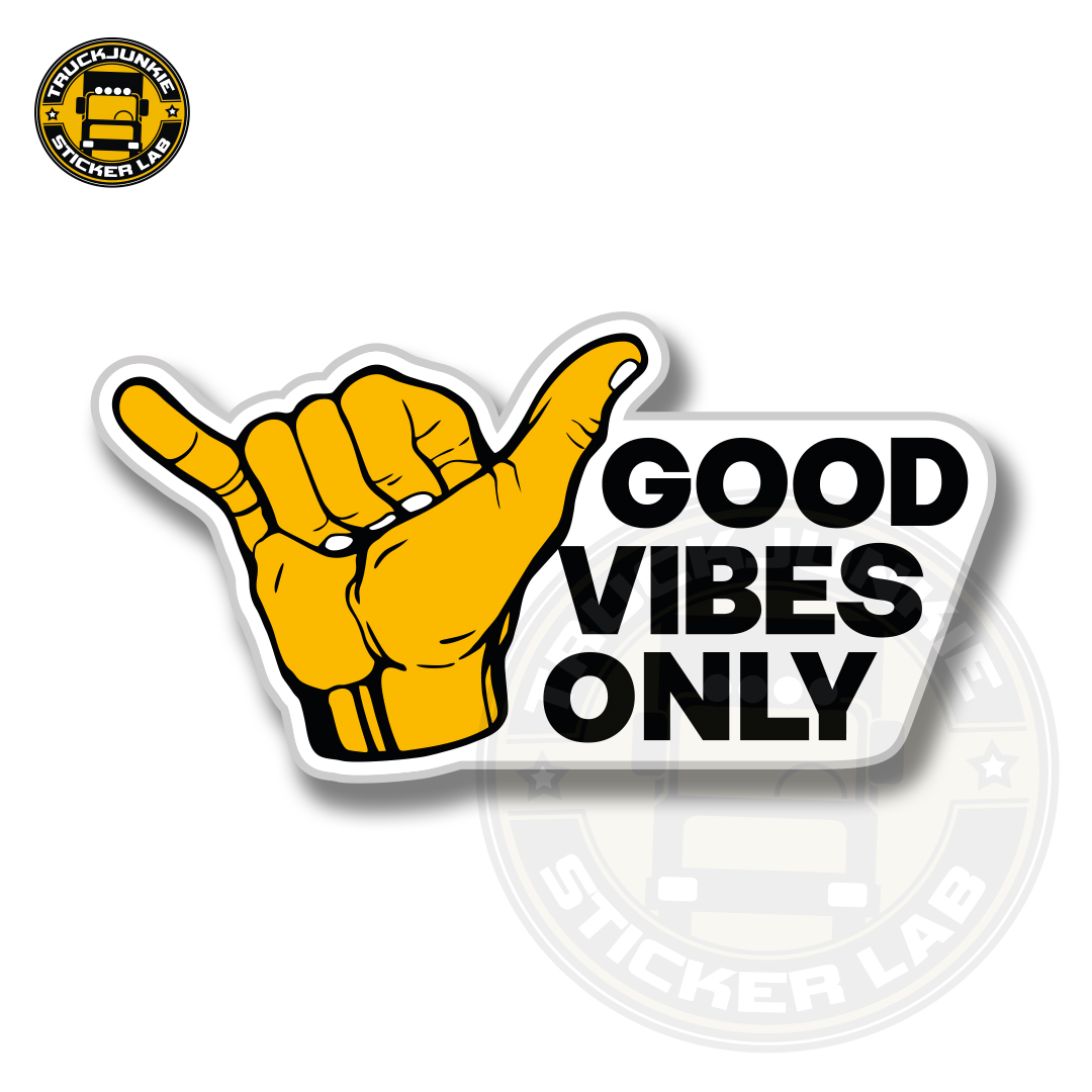 Good Vibes Only - Full print sticker