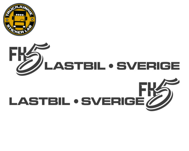 FH5 LASTBIL SVERIGE STICKER TRUCKJUNKIE The online