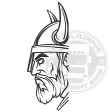 VIKING HEAD - WINDOW STICKER