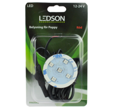 LEDSON - POPPY LED LIGHT- RED - DIRECT CONNECTION - 10-40V
