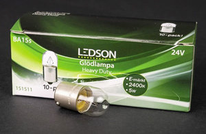 LEDSON - BULB BA15s - 24V HEAVY DUTY - 10-PACK