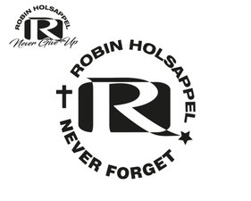 ROBIN HOLSAPPEL - NEVER FORGET - CUT STICKER 