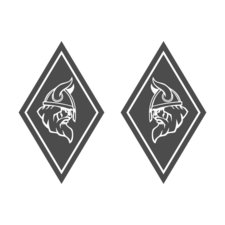 CORNER SHIELD STICKER -  VIKING