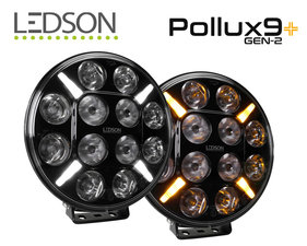LEDSON Pollux9+ Gen2 - LED SPOTLIGHT WITH WHITE AND ORANGE POSITION LIGHT - 120W