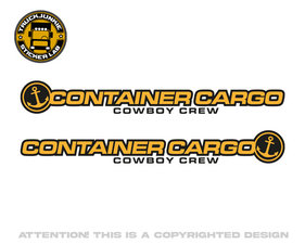 CONTAINER CARGO COWBOY - 2-COLOR STICKER